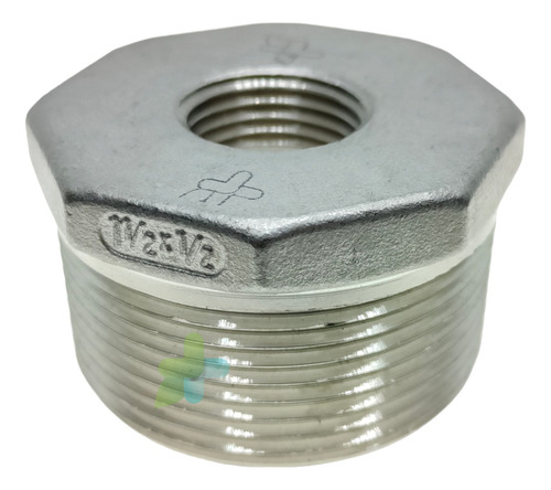 Conexión Reducción Bushing De 1 1/2 A 1/2 Acero Inoxidable