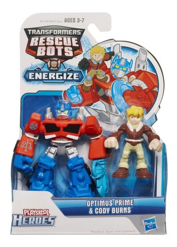Muñecos Transformers Rescuebots Playskool Optimus Prime%