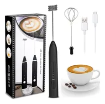 Comprar Mini Mixer Elétrico Misturador De Bebidas 2 Em 1 Portátil Fue Recarregável Mexedor De Ovos Whey Leite Café Espuma Shake Drinks Capuccino E Várias Bebidas Marca Ecomixshop