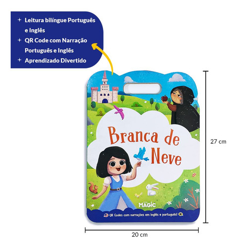 Branca De Neve - Com Qr Code De Narrações Em Inglês E Português