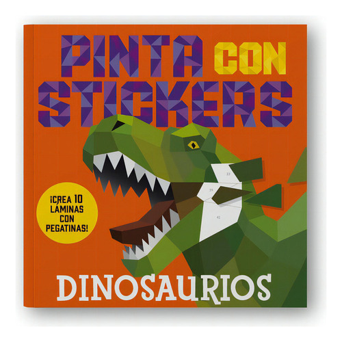 Dinosaurios Pinta Con Stickers, de Alma. Alma Editorial, tapa blanda, edición 1 en español