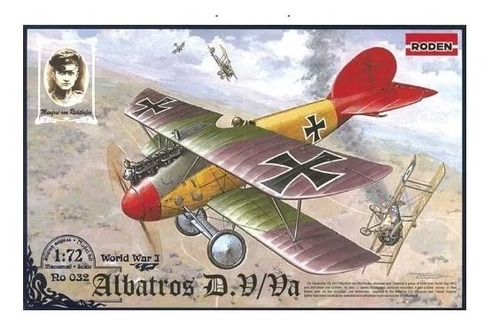 Maqueta Armable Avión Caza Alemán Albatros Dv, 1/72. Jp