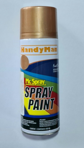 Imagen 1 de 1 de Spray Handy Man Oro Flash Metálico 