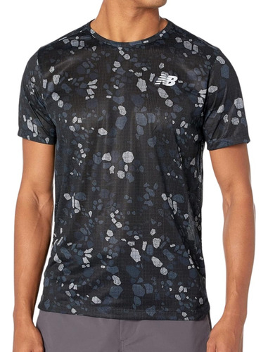 Remera Manga Corta New Balance Hombre N2r065028-550/neg