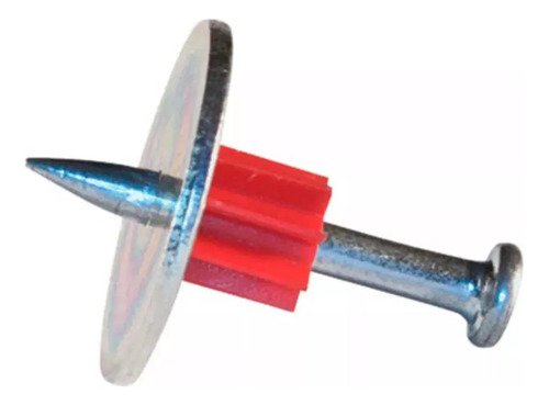 Cartucho Cal 27 Rojo Blue Point Y Clavo Con Rondana 32mm
