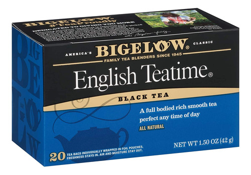 Bigelow English Teatime - Bolsas De Te Negro, Caja De 20 Uni