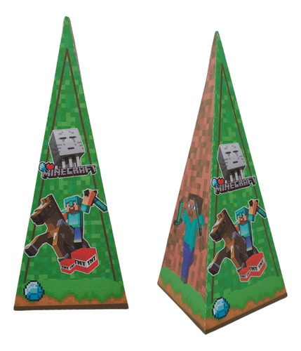 Caixinha Personalizada Minecraft - Lembrancinha Minecraft