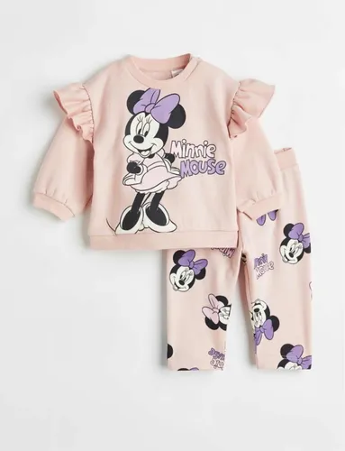 Conjunto 2 Piezas H m Minnie Disney Frizado Pantalon Buzo