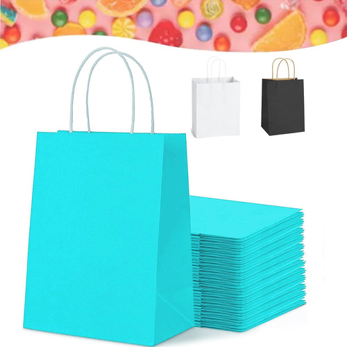 20pcs Bolsas De Papel Kraft Ecológicas Para Dulces Y Regalos