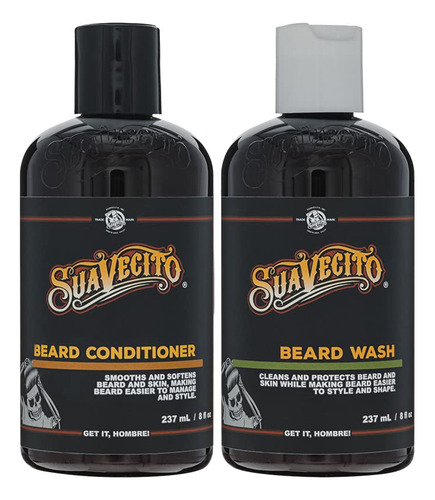 Suavecito Beard Wash Set. Cleansing And Conditioning Beard K