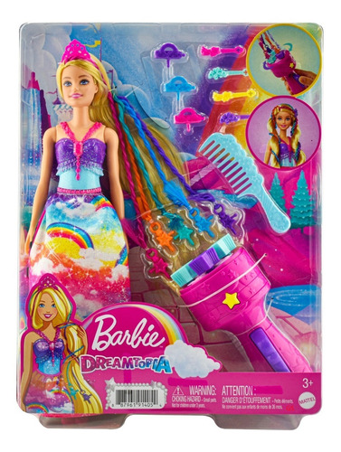 Barbie Dreamtopia Princesa Trenzas 29cm Mattel