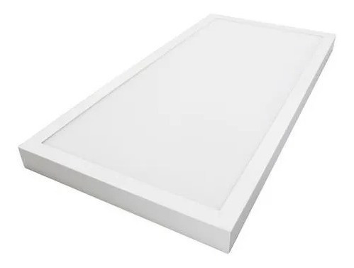 Imagen 1 de 4 de Plafón Led Rectangular 60x30 24w Diseño Moderno Blanco Chato