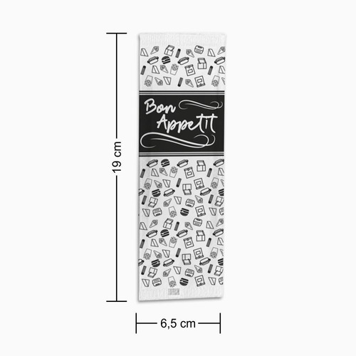 Sachê Guardanapo Papel 6,5x18,5cm Com 2 Folhas 1.000 Sachês