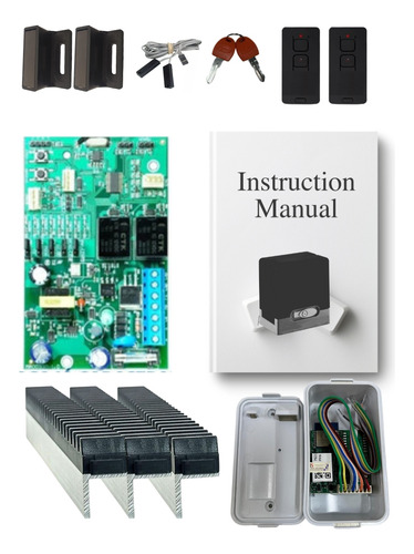 Kit Motor Ppa Portão Eletrônico Dz Hub Wifi 600kg 2tx 5,5m