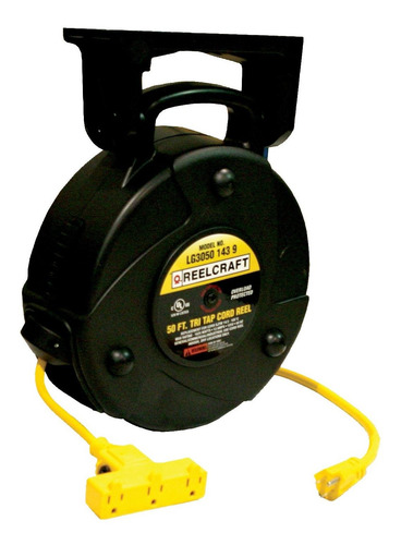 Reelcraftg-- Carrete Cable Resorte Triple