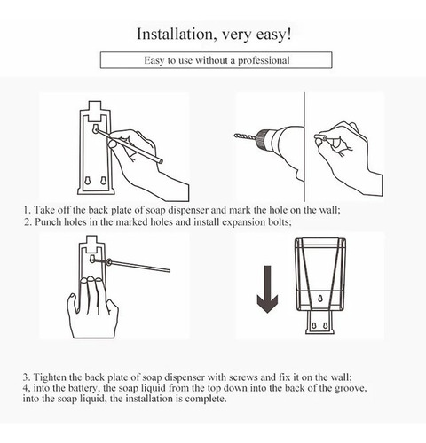 Imagen 6 de 6 de Dispensador Automático Sin Contacto Para Gel Antibacterial