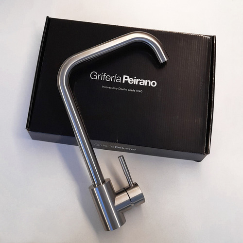 Grifería De Cocina Monocomando Peirano Swift 20-147 Acero Pulido Grifo Canilla Mezcladora Kitchen