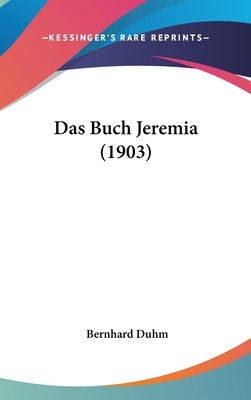 Libro Das Buch Jeremia (1903) - Duhm, Bernhard