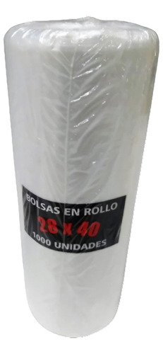 Bolsas Rollo Para Comercio 28x40 - 1000 Unidades