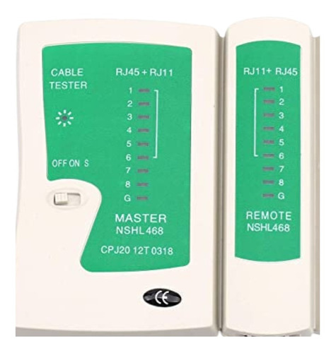 Tester Probador Cable Datos Red Ethernet Utp Rj45  Rj11