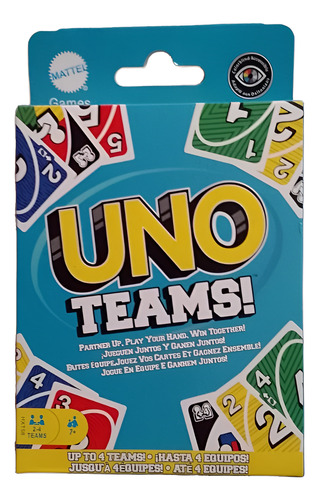 Uno Teams! - Juego De Cartas Familiar.