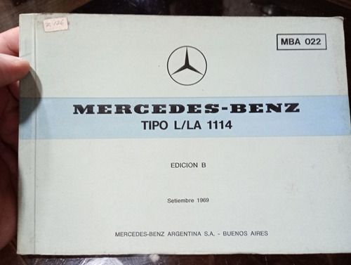 Catálogo Mercedes Benz 1114 Argentino Original 