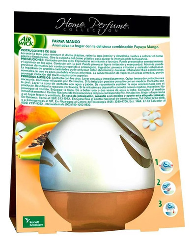 Aromatizante Air Wick Deco Sphere Papaya Mango 75 Ml
