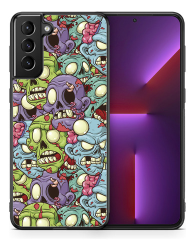 Funda Para Galaxy Collage Zombies Monstruos Dibujo Colores