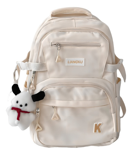 Mochila Urbana Sanmu Dingye Color Blanco Diseño Lisa 15l