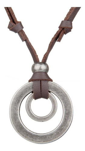 2 Cadena De Cordón De Material Cuero Ajustable Hombres