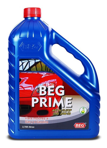 Aceite Beg Prime X Gl Api Sl/cf Sae 20w-50 