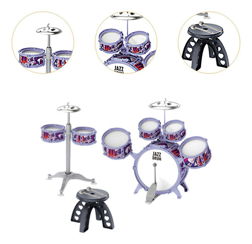 Ditdlers Jazz Drum Kit Cymbal Y Drumstick Desarrollo De