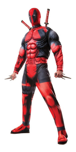 Disfraz Para Adulto De Deadpool Deluxe Halloween Talla Xl