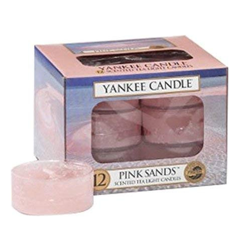 Candle Classic Tealight Vela Color Rosa Sands Pack 12