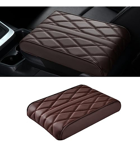 Dewkou Pack-1 Car Armrest Box Pad, Memory Foam Leather Car 2