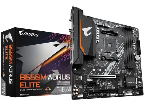 comprar Placa-mãe Amd Gigabyte B550m Aorus Elite Am4 Ddr4 128gb