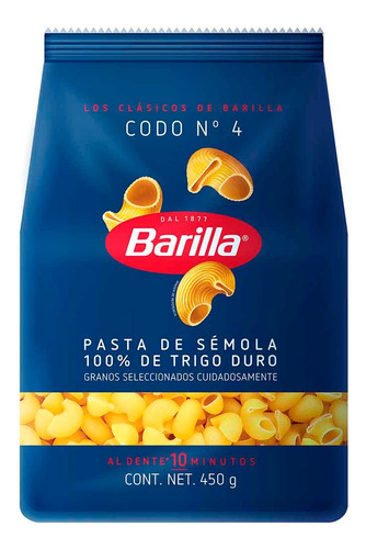 Pasta Codo Barilla N° 4 450 G