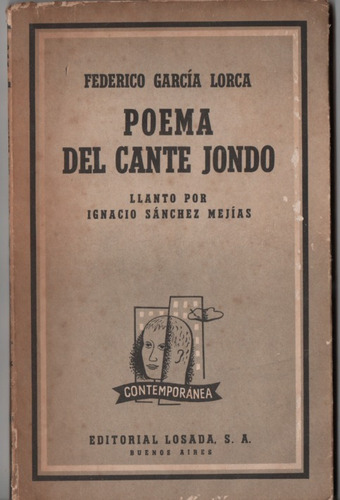 Poema Del Cante Jondo.  Federico  García  Lorca.  Envíos