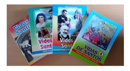 Imagen 2 de 3 de Colección Vidas De Santos 4 Tomos . Padre Eliécer Salesman