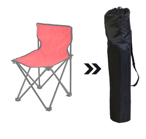 2 Bolsa Para Silla De Camping, Bolsa De Almacenamiento Negro