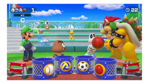 Pacote Super Mario Party + Joy-con vermelho e azul