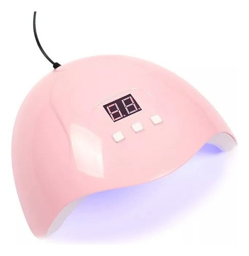 Cabina Uv Led Secador Uñas Gel Y Semi Cable Usb 54w Rosa !!