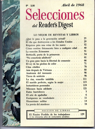 Selecciones Del Reader´s Digest Nº329 Abril 1968