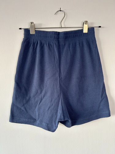 Short Azul Con Elastico - Le Utthe - Talle M (Usado)