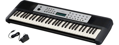 Teclado musical e adaptador Yamaha Portable Ypt270 de 61 teclas, cor preta