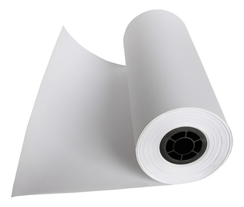 Papel Kraft Branco 70g Com 30cm X 100 Mts Desenho Embalagem