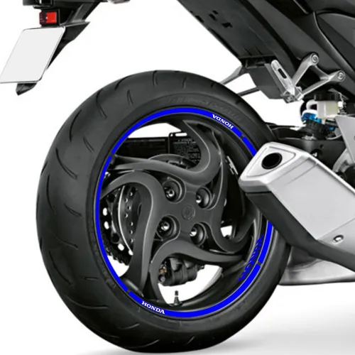 Adhesivo reflectante para abrazadera de rueda Honda Pcx 150 Dlx, azul