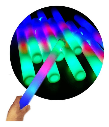 Barra Luminosa De Espuma Con Luz Led De 48 Cm Con Pilas
