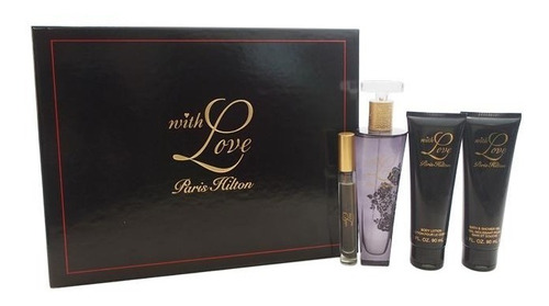 Paris Hilton Con Amor Conjunto-eau De Parfum Spray 3.4 Oz &