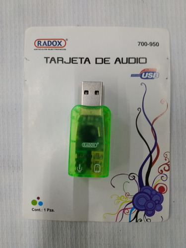 Tarjeta De Audio Plug And Play Radox 700-950